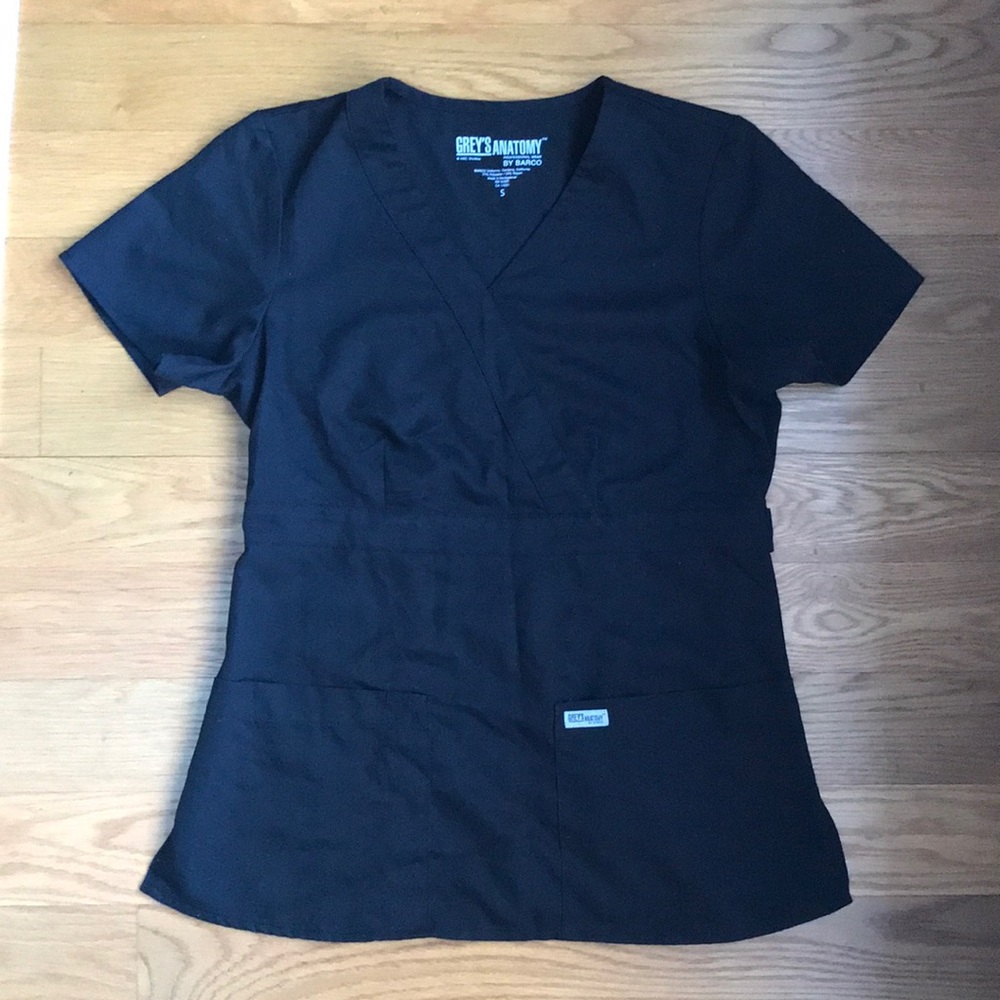 Grey’s Anatomy Black Scrub Top